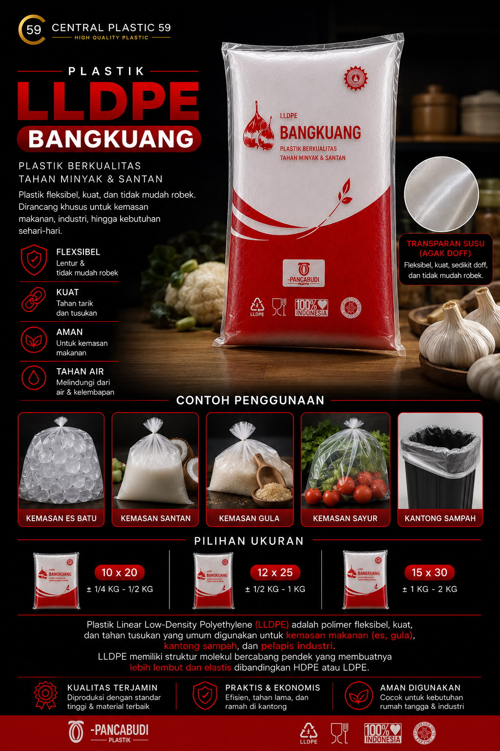 LLDPE Plastik Kemasan